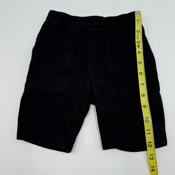 Tea Collection Toddler Boys Playwear Shorts 4 Faded Black Cotton French Terry - Picture 3 of 9